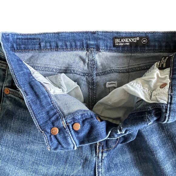 Blank NYC High-Rise Skinny Button Fly Denim Jeans Womens SIZE 26 Medium Wash - Picture 10 of 11